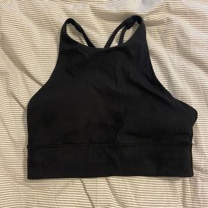 lululemon ribbed long line energy bra size 6